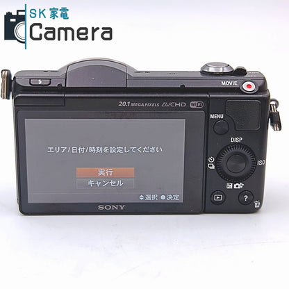 【中古】 SONY α5000 E PZ 16-50ｍｍ F3.5-5.6 OSS E 55-210ｍｍ F4.5-6.3 OSS ダブルレンズセット ILCE-5000Y SD16GB 充電器付 美品