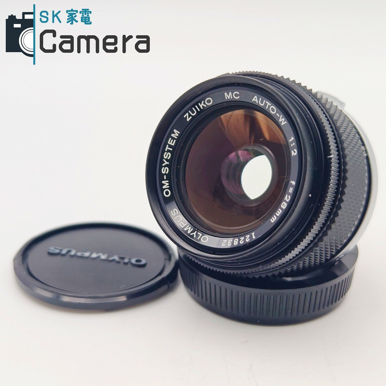 【中古】 OLYMPUS OM-SYSTEM ZUIKO MC AUTO-W 28ｍｍ F2 オリンパス キャップ付 良