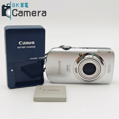 【中古】 Canon IXY DIGITAL 510 IS コンパクトデジタルカメラ シルバー イクシー 充電器付 PC1356