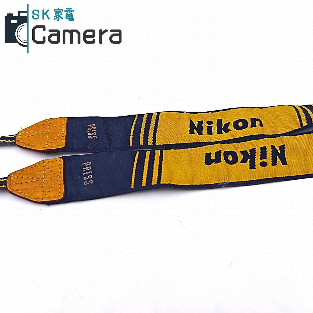 【中古】 Nikon PRESS ストラップ ニコン 報道 希少 STRAP 黄色