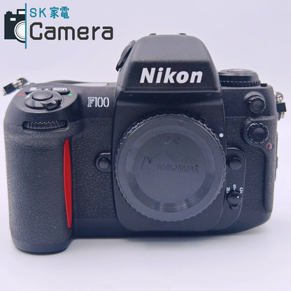 【中古】 Nikon F100 一眼レフフィルムカメラ ストラップ付 テスト用フィルムにて確認済 ニコン 美品