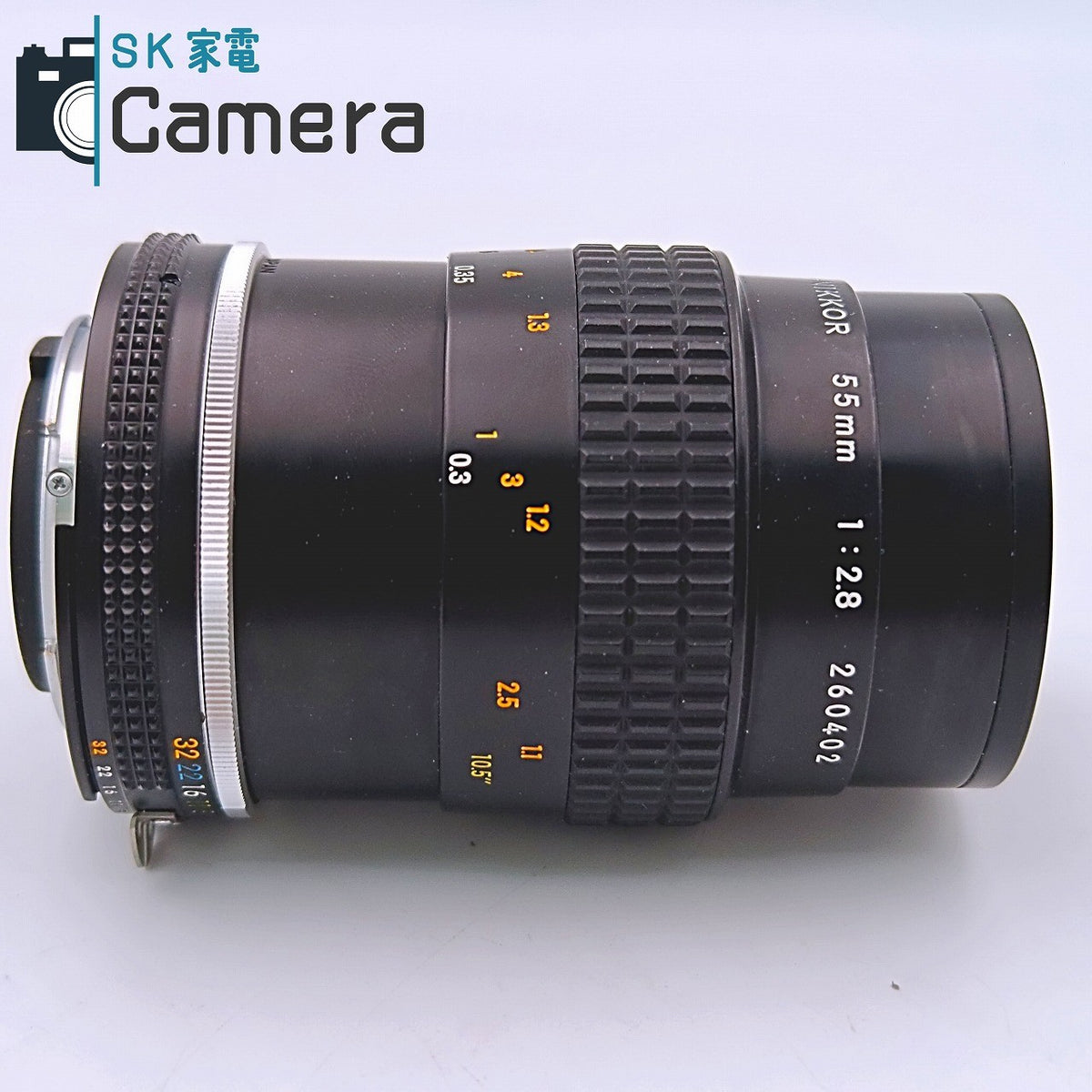 【中古】 NIKON Micro-NIKKOR 55ｍｍ F2.8 Ai-s ニコン キャップ付