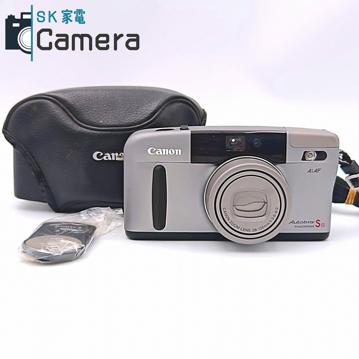 Canon Autoboy SII PANORAMA Ai-AF 38-135ｍｍ F3.6-8.9 キャノン オートボーイ ケース付 コンパクトフィルムカメラ