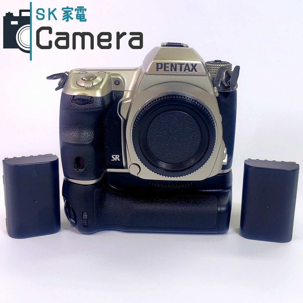 【中古】 PENTAX K5 Silver Limited BATTERY GRIP D-BG4 電池 2個付き ペンタックス シルバー リミテッド ショツト数約1900回