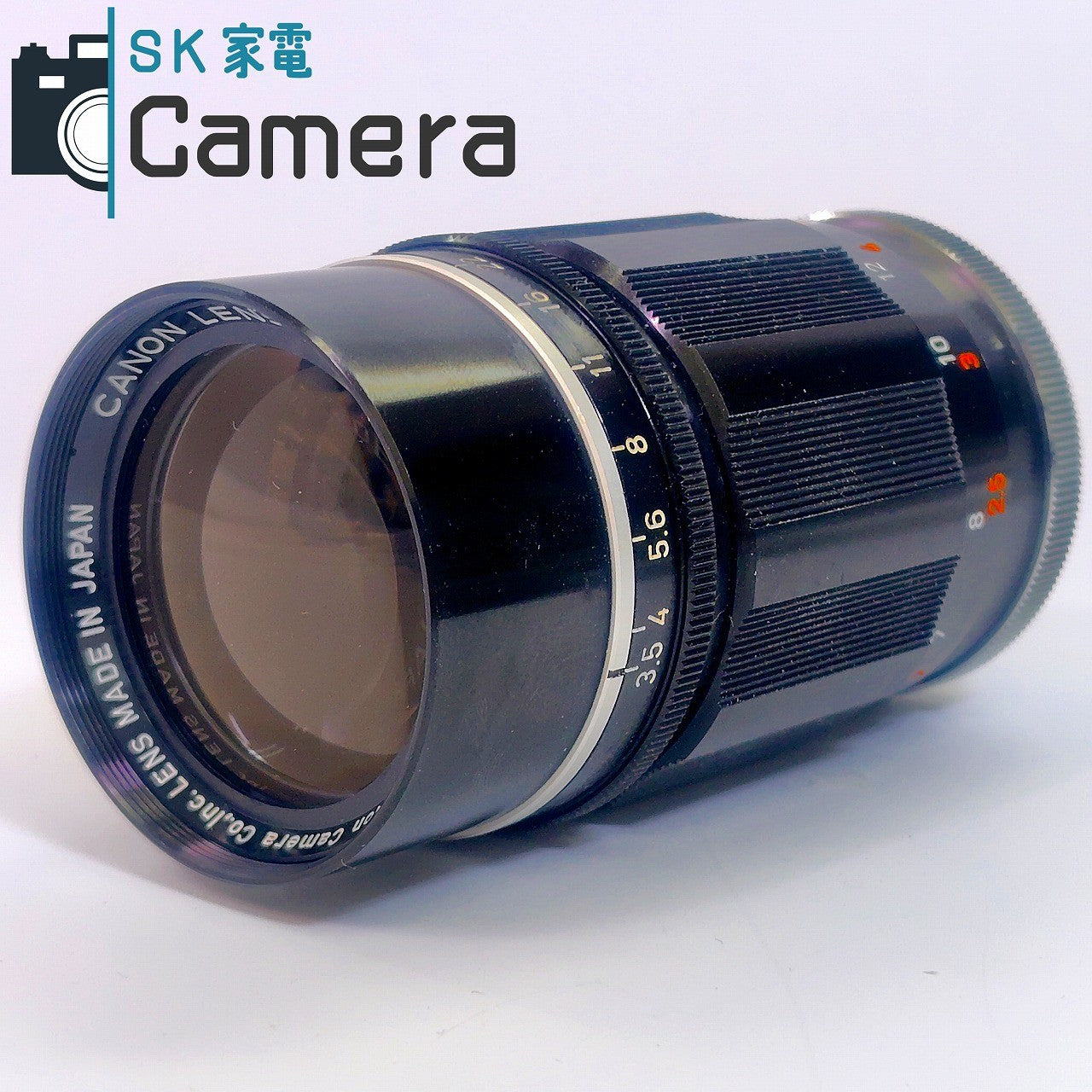 【中古】 Canon LENS 135ｍｍ F3.5 L39 キャノン 希少な元箱付 シリアル一致 キャップ付