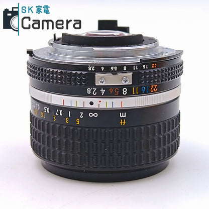 【中古】 Nikon NIKKOR 24ｍｍ F2.8 Ai-s SIC 箱付 シリアル一致 ニコン