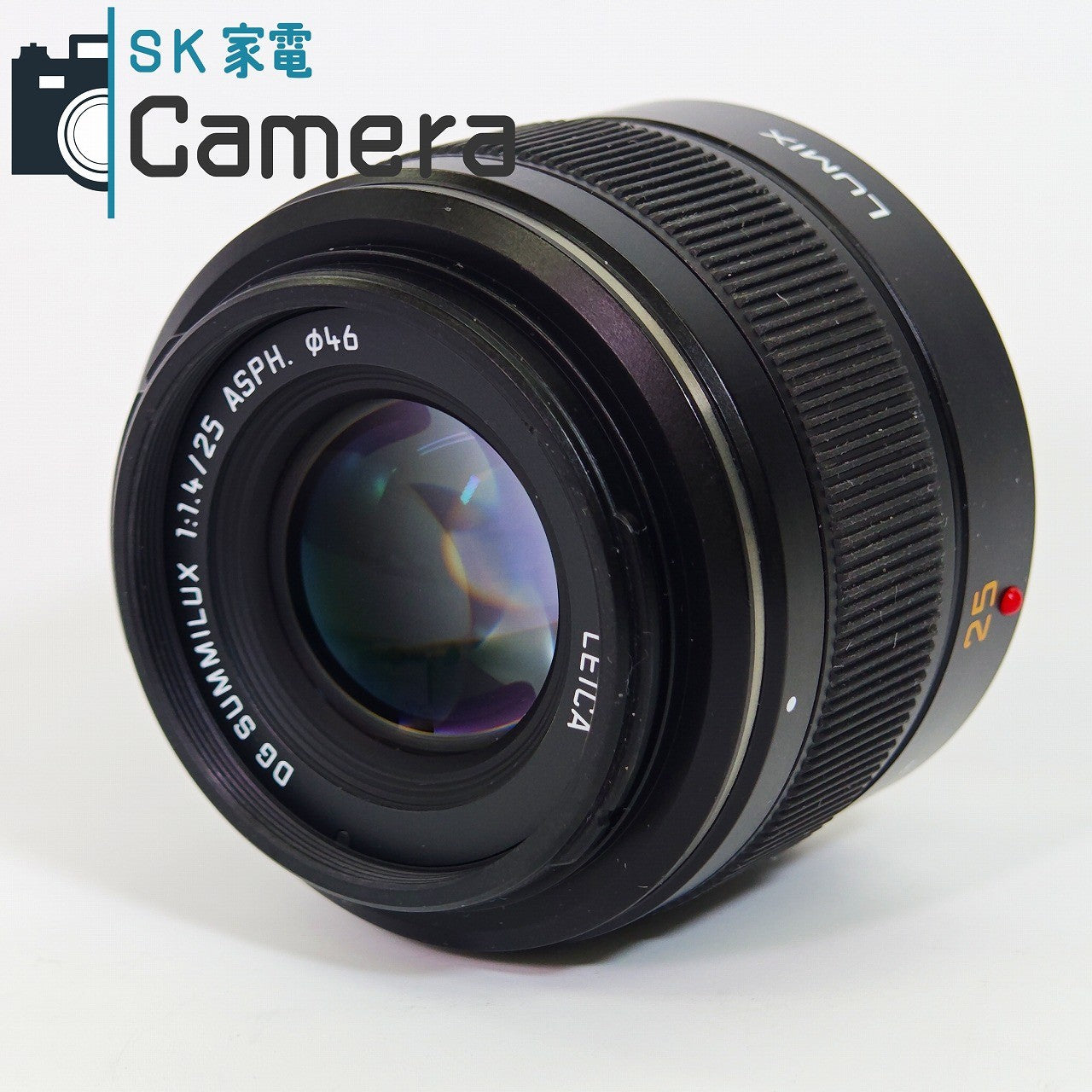 【中古】 LEICA DG SUMMILUX 25ｍｍ F1.4 ASPH. Panasonic H-X05 LUMIX マイクロフォーサーズ 美品 ライカ ルミックス パナソニック