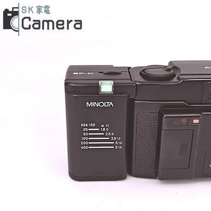 【中古】 MINOLTA AF-C 35ｍｍ F2.8 AUTO FOCUS EF-C ストロボ QUARTZ DATA BACK C 付 ミノルタ シャッター セルフ ストロボ 動作