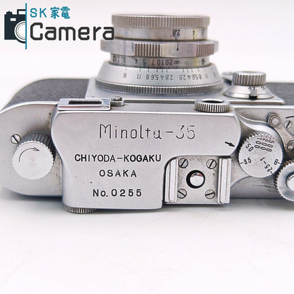 【中古】 千代田光学 Minolta-35 OSAKA No.0255 SUPER ROKKOR 45ｍｍ F2.8 2026年6月 オーバーホール済 ミノルタ 希少 大阪刻印 30日保証
