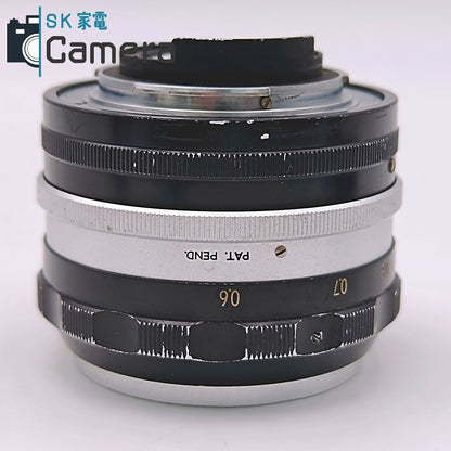 【中古】 Nikon NIKKOR-S Auto 5.8cm F1.4 非Ai PAT.PEND. ニコン キャップ付