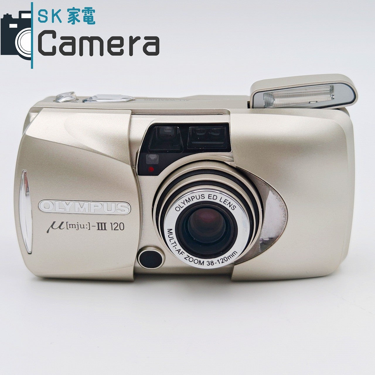 【中古】 OLYMPUS μ [mju:] - III 120 オリンパス ミュー コンパクトフィルムカメラ テスト用フィルムにて確認済 良品 μ III 120