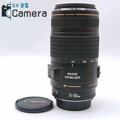 【中古】 Canon EF 70-300ｍｍ F4-5.6 IS USM キャノン キャップ付 美品