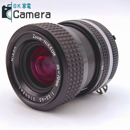 Nikon Zoom-NIKKOR 35-70ｍｍ F3.3-4.5 Ai-s ニコン キャップ付き
