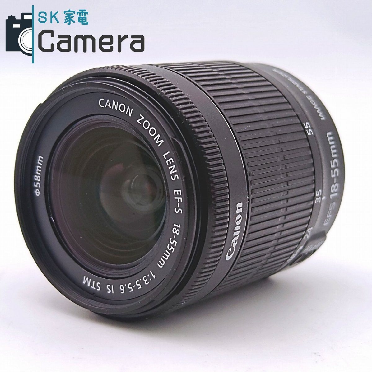 Canon EF-S 18-55ｍｍ F3.5-5.6 IS STM キャノン キャップ付
