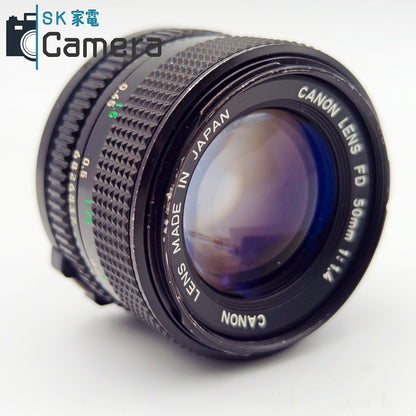 【中古】 Canon NEW FD 50ｍｍ F1.4 キャノン 良