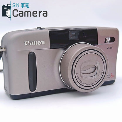 【中古】 Canon Autoboy SII PANORAMA AiAF テスト用フィルムにて確認済み キャノン オートボーイ コンパクトフィルムカメラ 箱付