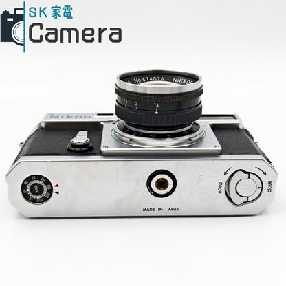 【中古】 NIKON SP NIKKOR-S 5cm F1.4 ニコン レンジファインダー 革ケース付