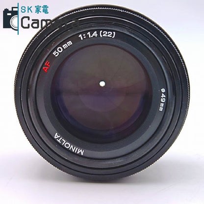 MINOLTA AF 50ｍｍ F1.4 キャップ付き ミノルタ Aマウント 美品