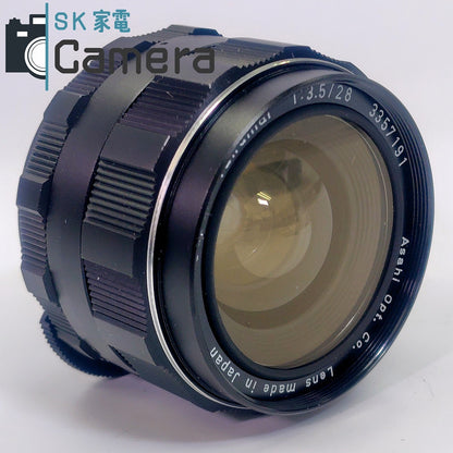 【中古】 PENTAX Super-Takumar 28ｍｍ F3.5 M42 キャップ フィルター付 ペンタックス 美品