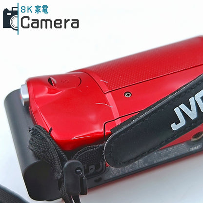 【中古】 JVC ケンウッド Everio GZ-HM390-R エブリオ デジタルビデオカメラ 充電アダプター付