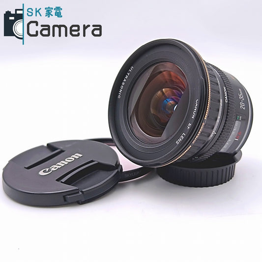 【中古】 Canon EF 20-35ｍｍ F3.5-4.5 USM キャノン キャップ フィルター 付 良