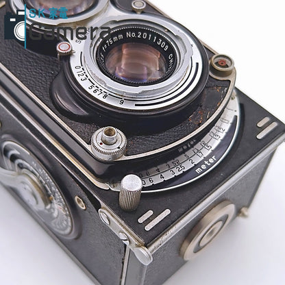 【中古】 MINOLTA AUTOCORD L型 ROKKOR 75ｍｍ F3.5 CHIYODA KOGAKU ミノルタ オートコード
