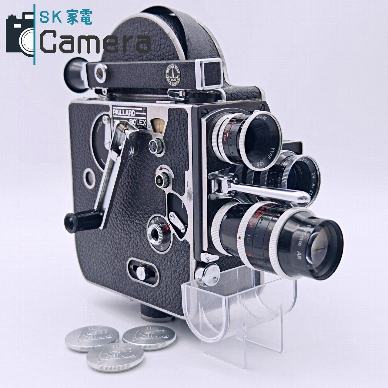 【中古】 RAILLARD BOLEX H16 16ｍｍ Kern-Paillard Switzerland YVR 75ｍｍ F2.8 SWITAR AR 25ｍｍ F1.4 YVAR AR 16ｍｍ F2.8 ボレックス