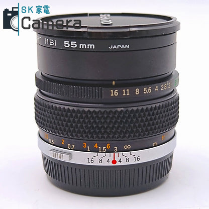 【中古】 OLYMPUS OM-SYSTEM ZUIKO MC AUTO-W 35ｍｍ F2 オリンパス キャップ フィルター 付