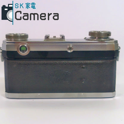 【中古】 CONTAX IIa Zeiss-Opton Sonnar 50ｍｍ F2 T ZEISS IKON コンタックス カラーダイヤル 革ケース キャップ付 良品