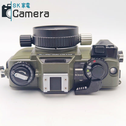 【中古】 NIKON NIKONOS-V NIKKOR 35ｍｍ F2.5 オリーブ シャッター 露出 動作 ニコン ニコノス 本体箱付