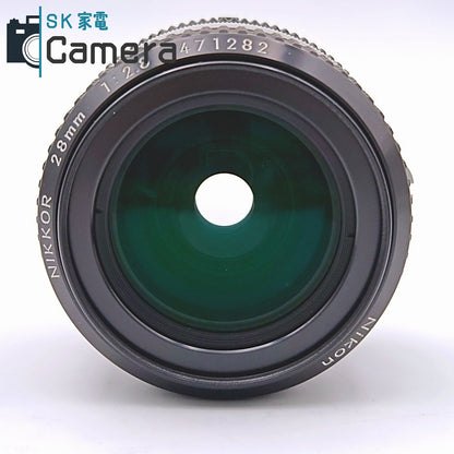 【中古】 Nikon Nikkor 28ｍｍ F2.8 Ai HN-2 L1Bc フード フィルター 付 ニコン