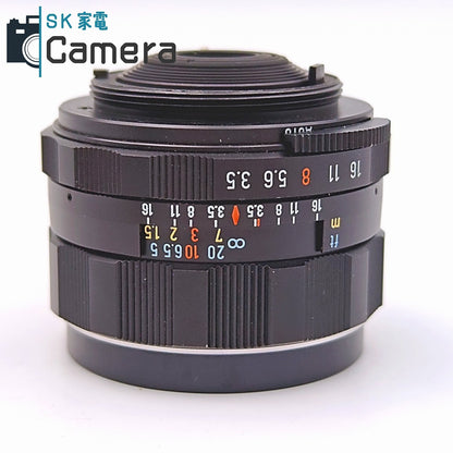 【中古】 PENTAX Super-Multi-Coated TAKUMAR 28ｍｍ F3.5 M42 フード付き 良品
