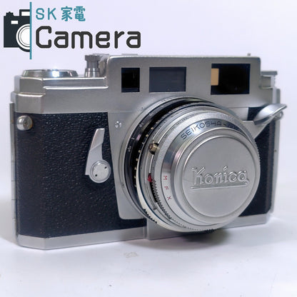 Konica IIIA コニカ Hexanon 48ｍｍ F2 レンジファインダー ⅢA レンズキャップ付