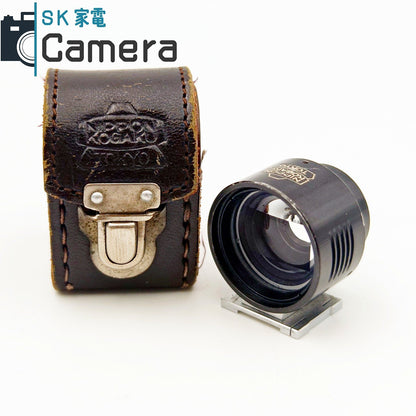 【中古】 NIKON NIPPON KOGAKU TOKYO 3.5cm FINDER BLACK 外付け ビューファインダー ブラック 革ケース付 NIKON ニコン