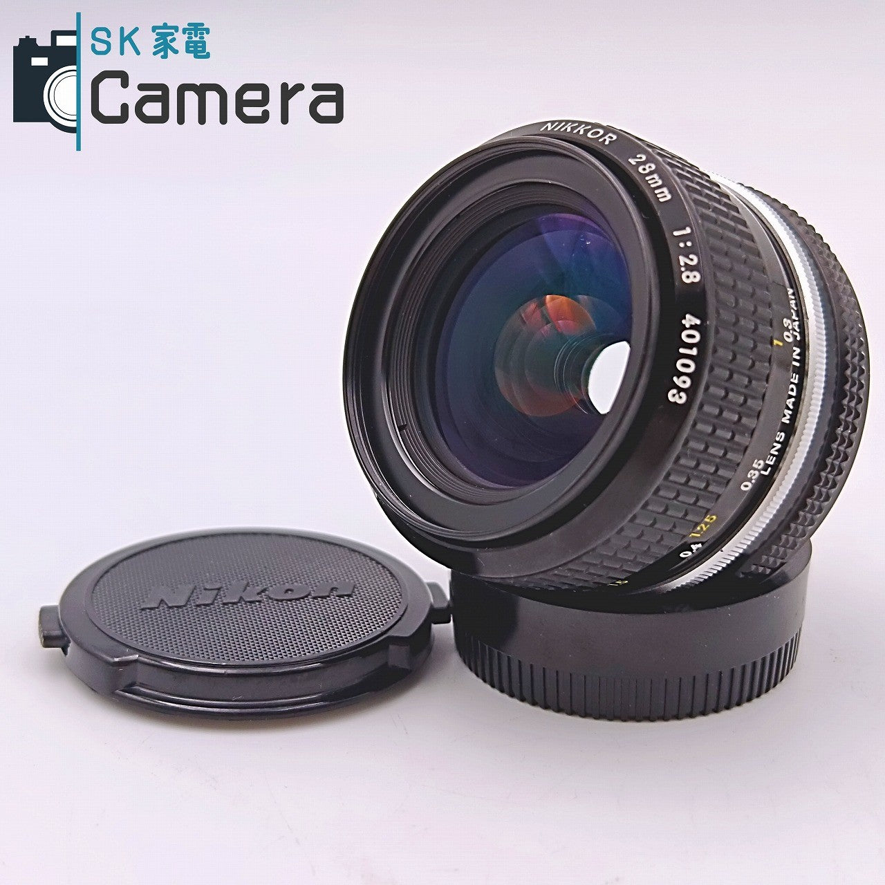 【中古】 Nikon NIKKOR 28ｍｍ F2.8 Ai ニコン キャップ付
