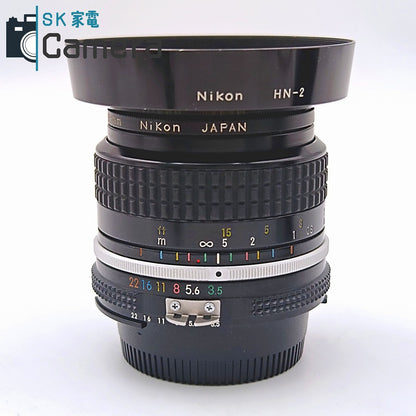 【中古】 Nikon Nikkor 28ｍｍ F3.5 Ai HN-2 L1Bc フード フィルター 付 ニコン