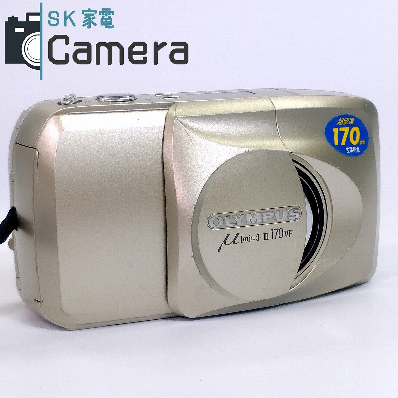 【中古】 OLYMPUS μ [mju:] -II 170 VF オリンパス コンパクトフィルムカメラ テスト用フィルムにて確認済 μ II 170VF