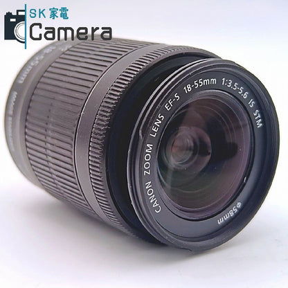 Canon EF-S 18-55ｍｍ F3.5-5.6 IS STM キャノン キャップ付