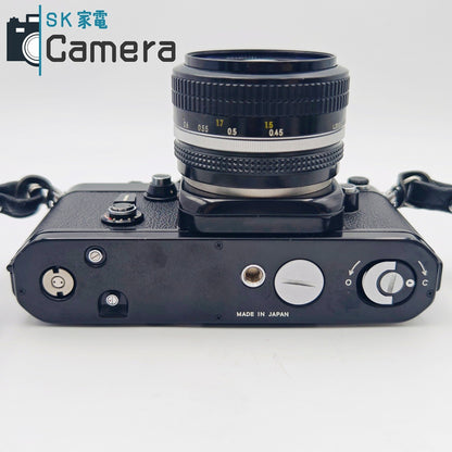 【中古】 NIKON F2 フォトミックSB DP-3 + NEW NIKKOR 50ｍｍ F1.4 非Ai セット ケース付