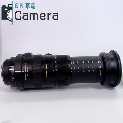 【中古】 SIGMA DG 50-500ｍｍ F4.5-6.3 APO HSM OS キャノン用 フード付き シグマ 良