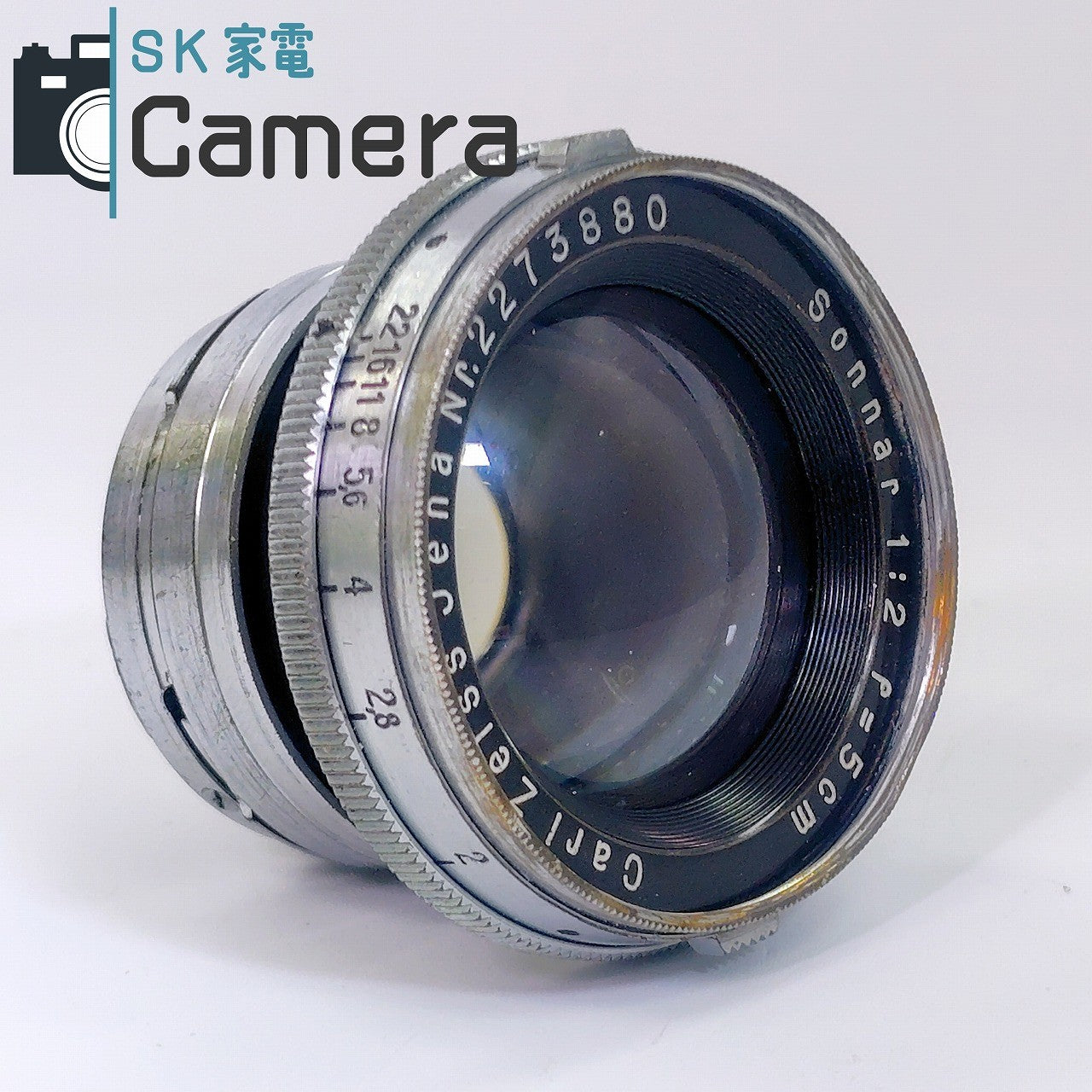 【中古】 Carl Zeiss Jena Sonnar 5cm F2 カールツァイス イエナ CONTAX コンタックス