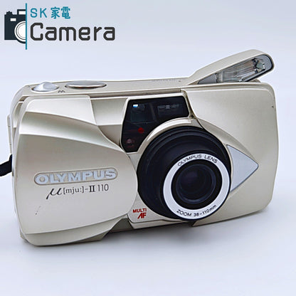 【中古】 OLYMPUS μ [mju:]-II 110 38-110ｍｍ オリンパス ミュー コンパクトフィルムカメラ テスト用フィルムにて確認済