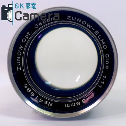 【中古】 ZUNOW-ELMO Cine 38ｍｍ F1.1 ズノー エルモ シネレンズ Dマウント