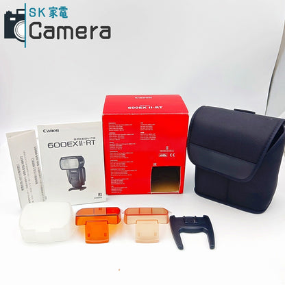 【中古】 Canon SPEEDLITE 600EXII-RT キャノン スピードライト 箱 フィルター 一式 600 EX II -RT ストロボ 美品