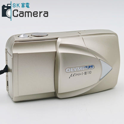 【中古】 OLYMPUS μ [mju:] - II 110 オリンパス ミュー コンパクトフィルムカメラ 美品 μ 2 テスト用フィルムにて確認済