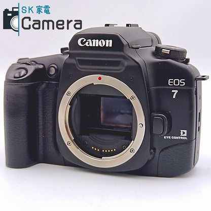 【中古】 Canon EOS 7 EYE CONTROL 一眼レフフィルムカメラ EOS7 キャノン テスト用フィルムにて動作確認済 ストラップ付