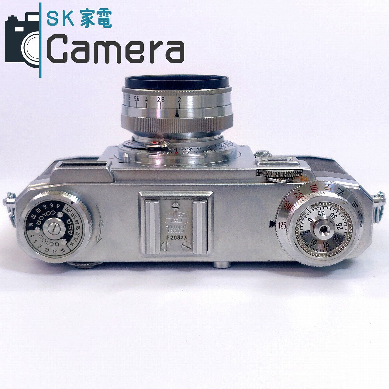 【中古】 CONTAX IIa Zeiss-Opton Sonnar 50ｍｍ F2 T ZEISS IKON コンタックス カラーダイヤル 革ケース キャップ付 良品