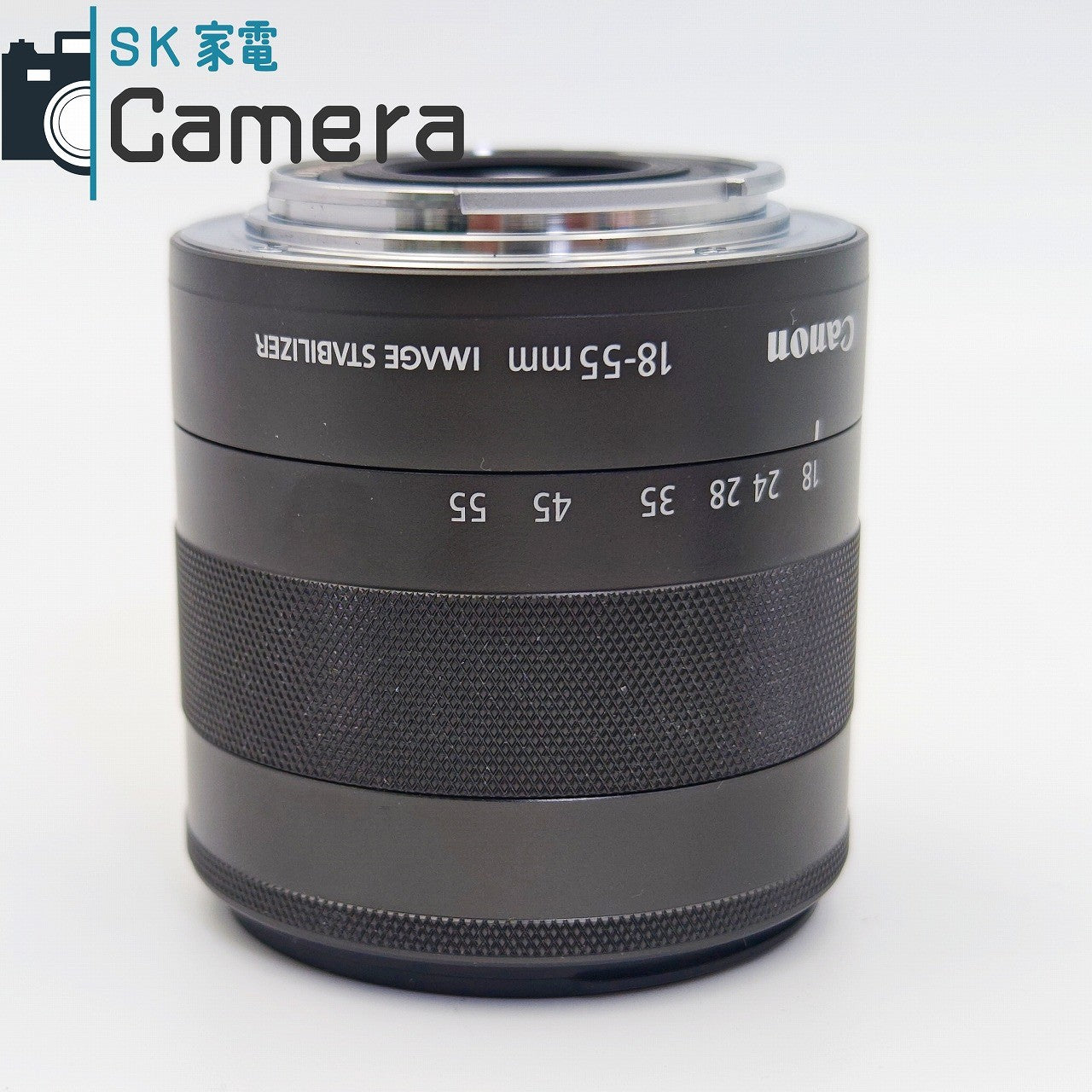 【中古】 Canon EF-M 18-55ｍｍ F3.5-5.6 IS STM キャノン キャップ付 良品