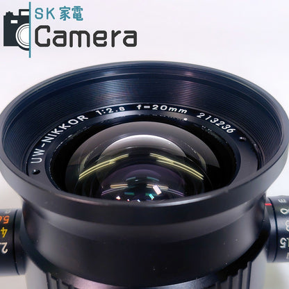 Nikon UW-NIKKOR 20ｍｍ F2.8 ニコン ニコノス用 ファインダー付 28ｍｍファインダーアダプター付
