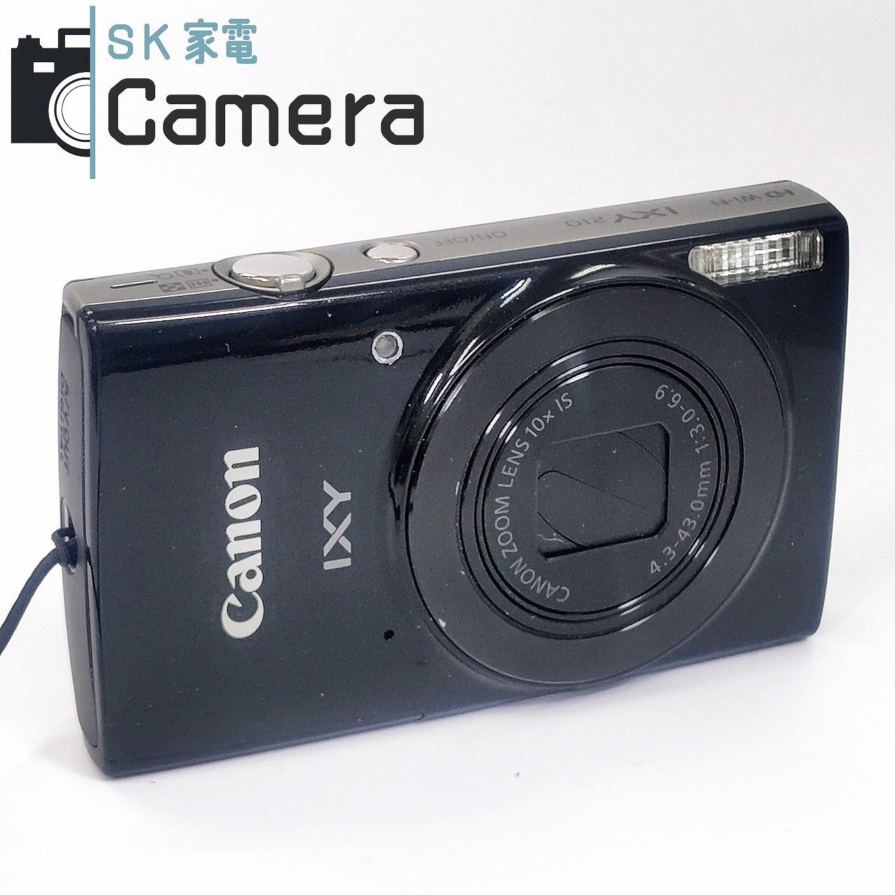【中古】 Canon IXY 210 ブラック PC2332 キャノン イクシー コンパクトデジタルカメラ ブラック 充電器付